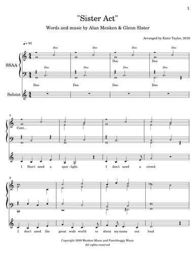 Sister Act (arr. Katie Taylor)
