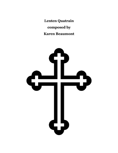 Lenten Quatrain