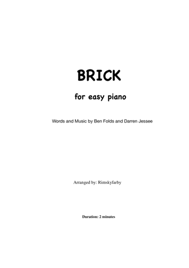 Brick (arr. Rimskyfarby)