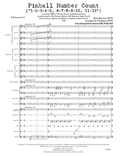 Pinball Number Count (arr. Patrick Sheehan)