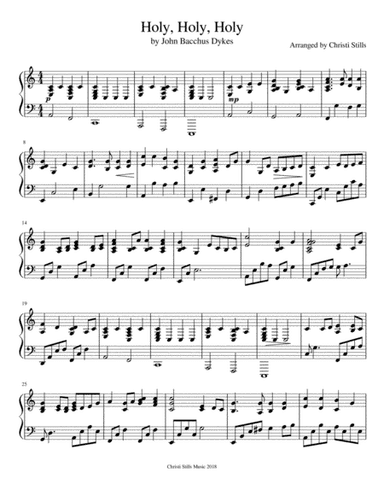 Holy, Holy, Holy (Piano Solo) (arr. Christi Stills)