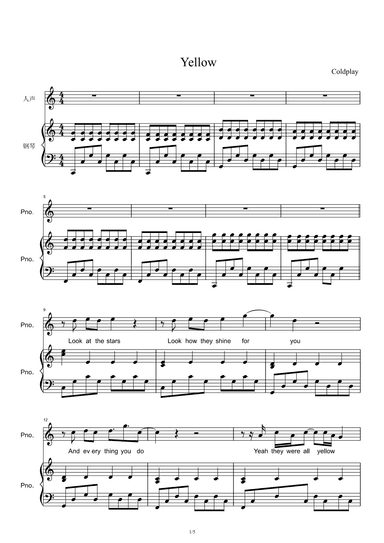 Yellow (arr. Coldplay)