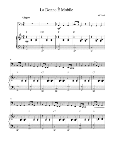 La Donna È Mobile (arr. Kaiserin Rebecca)