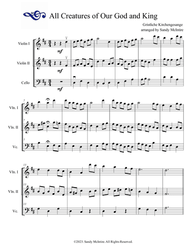 All Creatures of Our God and King (arr. Sandy McIntire)