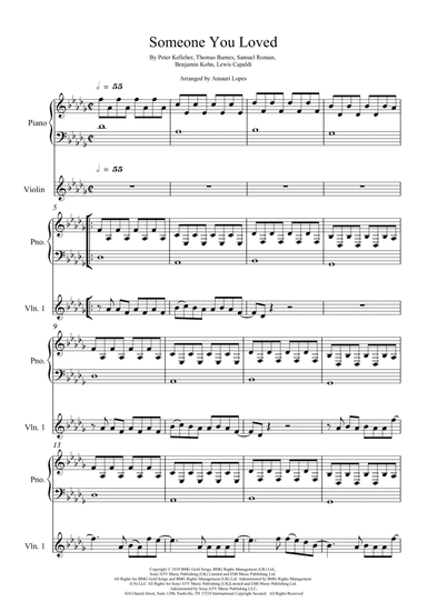 Someone You Loved (arr. Amauri Lopes)