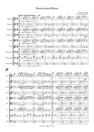 Dornröschen-Walzer (The sleeping Beauty) (arr. Johannes Christ)
