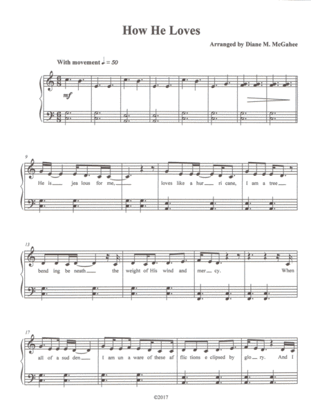 How He Loves (arr. Diane M. McGahee)