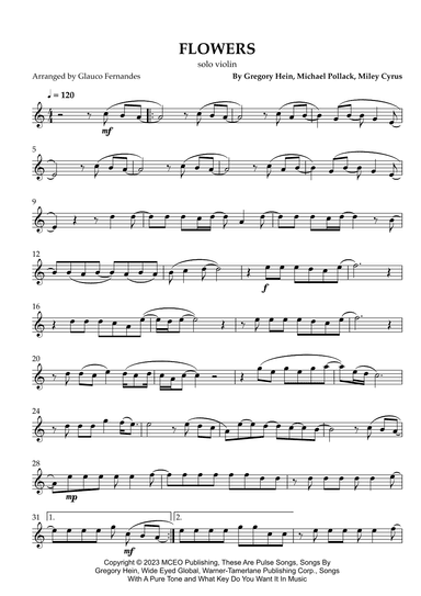 Flowers (arr. Glauco Fernandes)