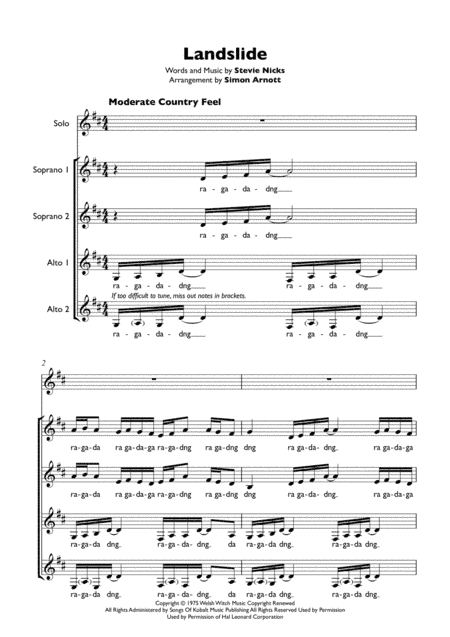 Landslide (arr. Simon Arnott)