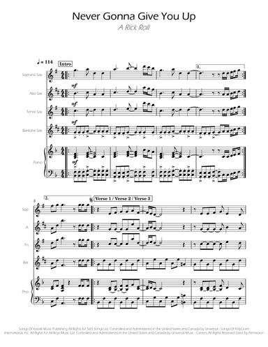 Never Gonna Give You Up (arr. Ygor Nunes)