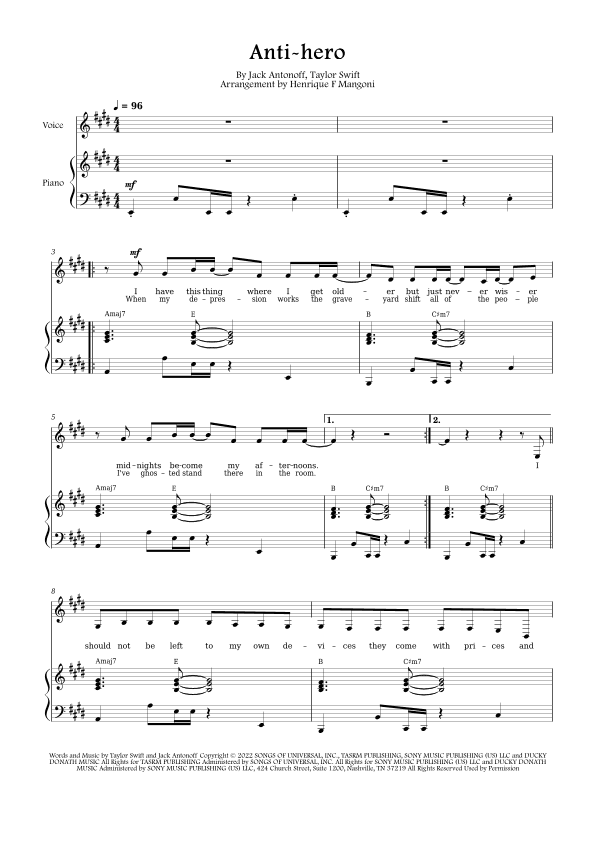 Anti-hero (arr. Henrique F Mangoni)