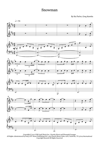 Snowman (arr. Fernanda Moura)