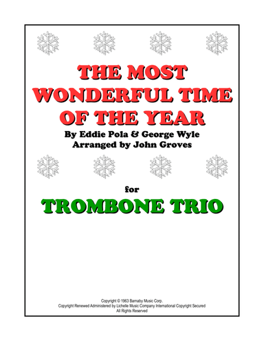 The Most Wonderful Time Of The Year (arr. John Groves)