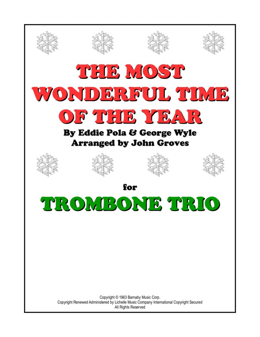 The Most Wonderful Time Of The Year (arr. John Groves)