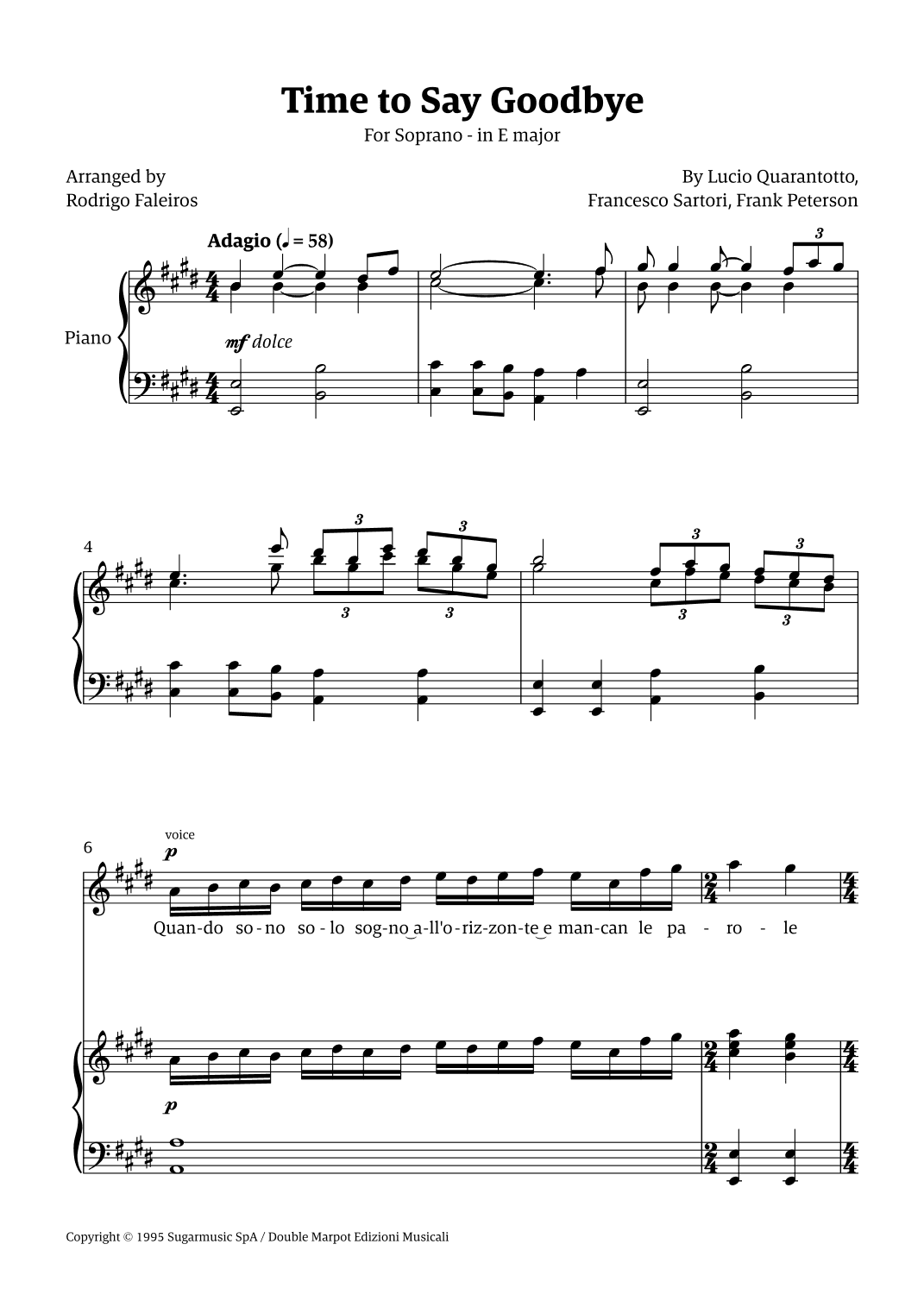 Time To Say Goodbye (arr. Rodrigo Faleiros)
