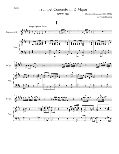 Trumpet Concerto in D (arr. Francis Harding)