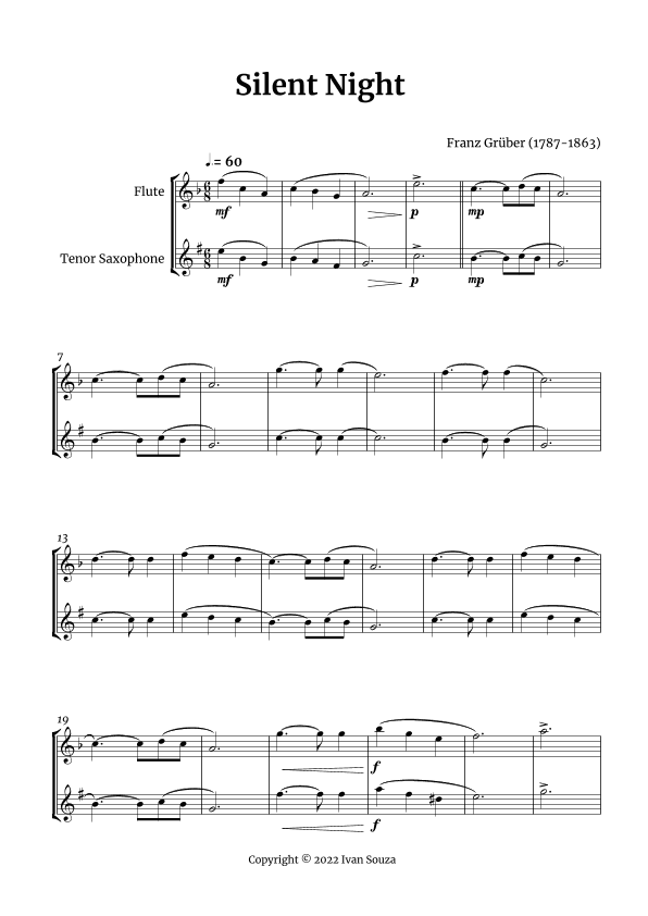 Silent Night (arr. Ivan Souza)