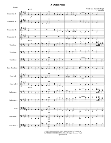 A Quiet Place (arr. Marcelo Luis)