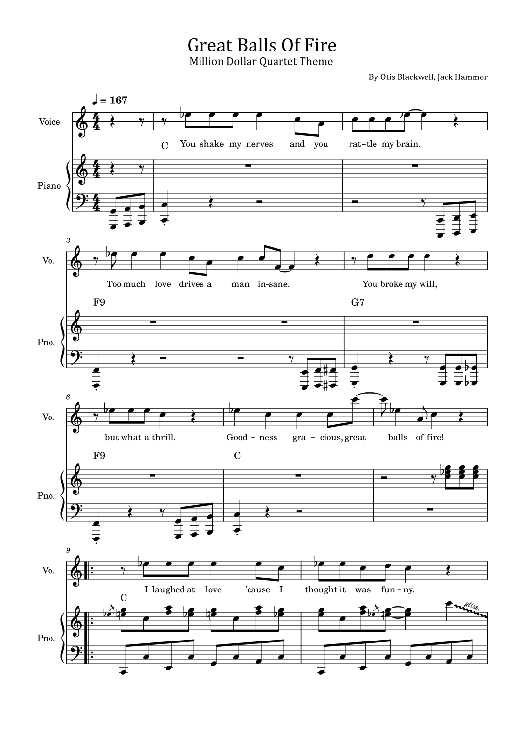 Great Balls Of Fire (arr. poon)