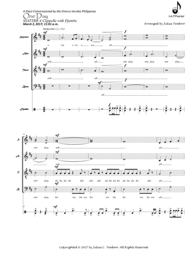 One Day (arr. Julius Teodoro)