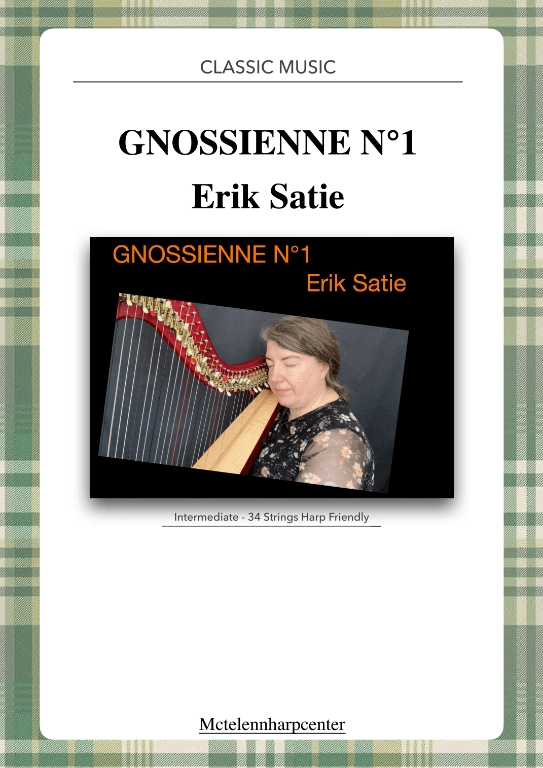 Gnossienne n°1 - Erik Satie - intermediate & 34 String Harp | McTelenn Harp Center (arr. Eve McTelenn)