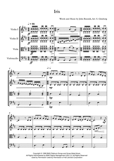 Iris (arr. Samara Ginsberg)