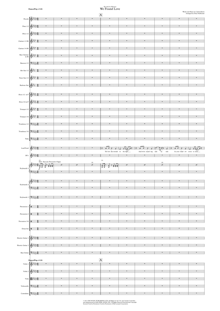 We Found Love (arr. Daryl McKenzie)