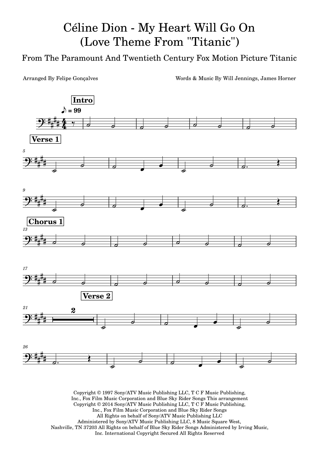 My Heart Will Go On (love Theme From 'titanic') (arr. Felipe Gonçalves)