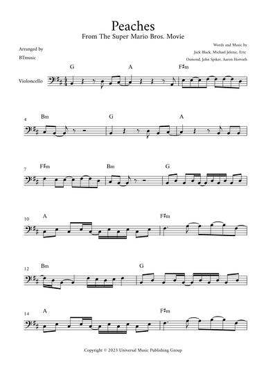 Peaches (arr. BTmusic)