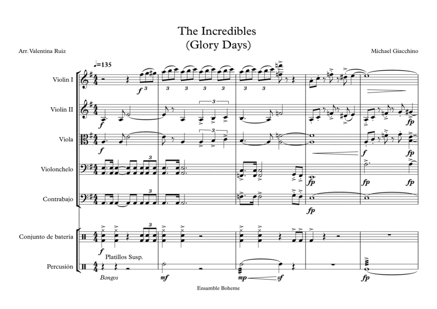 The Glory Days (arr. Valentina Ruiz)