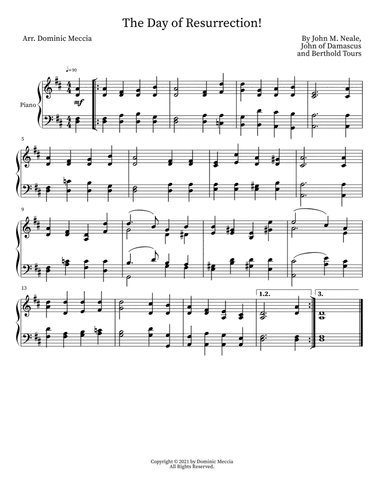 The Day of Resurrection! (arr. Dominic Meccia)