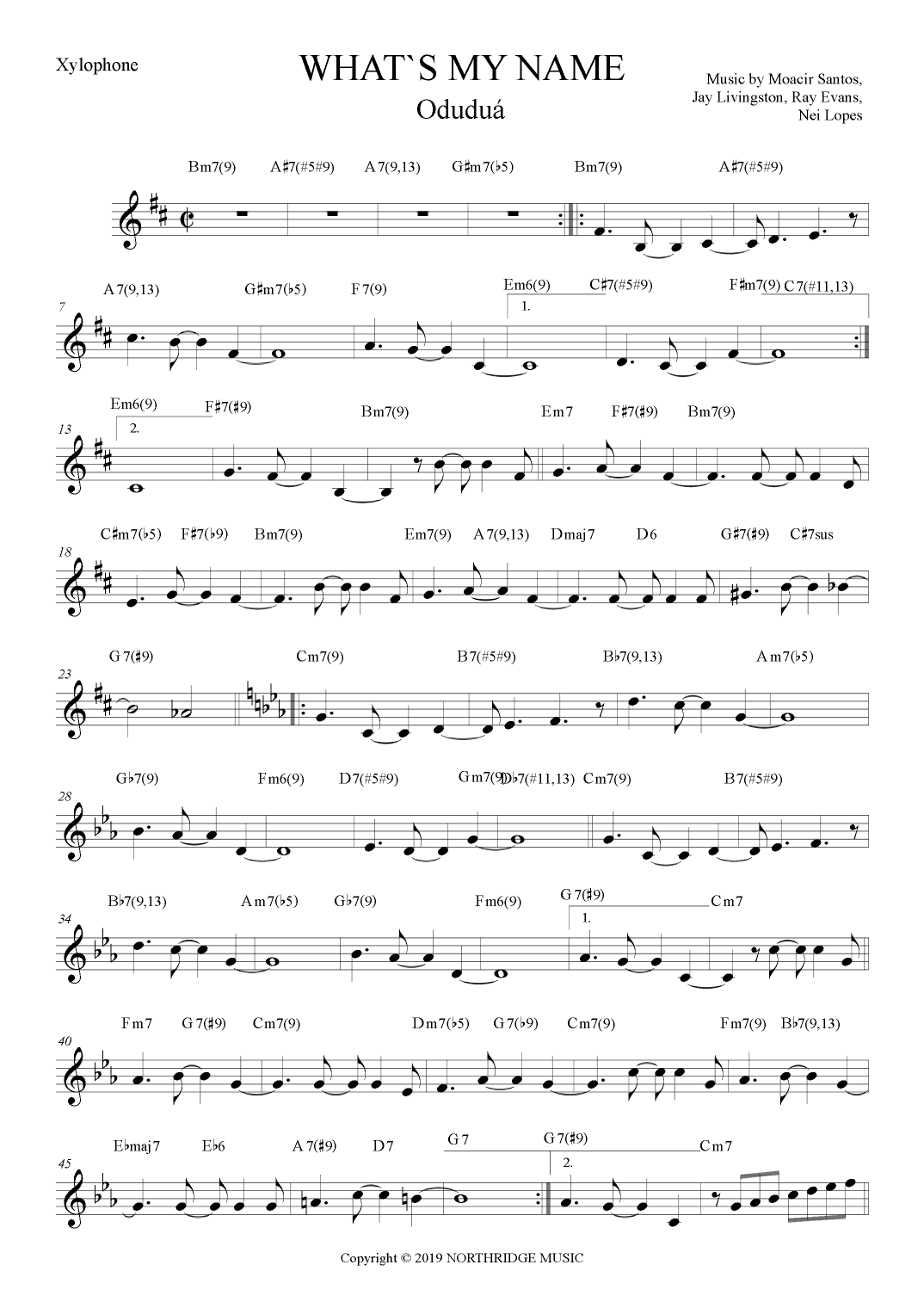 What's My Name (arr. The Sheet Music Library)
