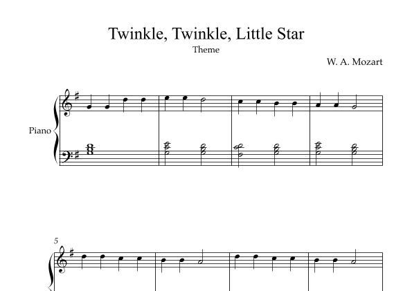 Twinkle, Twinkle, Little Star | Piano Beginner (arr. Karen Gueiros)