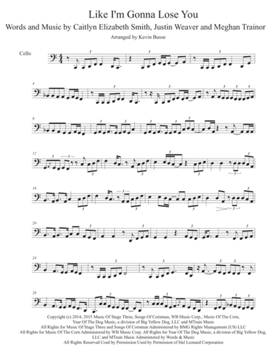 Like I'm Gonna Lose You (arr. Kevin Busse)
