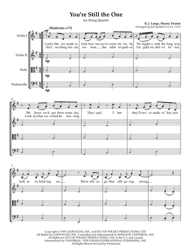You're Still The One (arr. Joel Jacklich (A.S.C.A.P.))