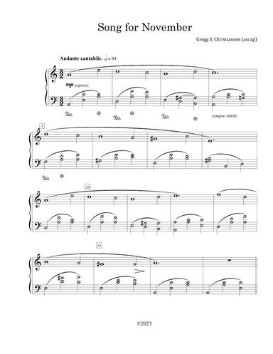 Song for November