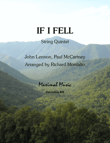 If I Fell (arr. Richard Montalto)