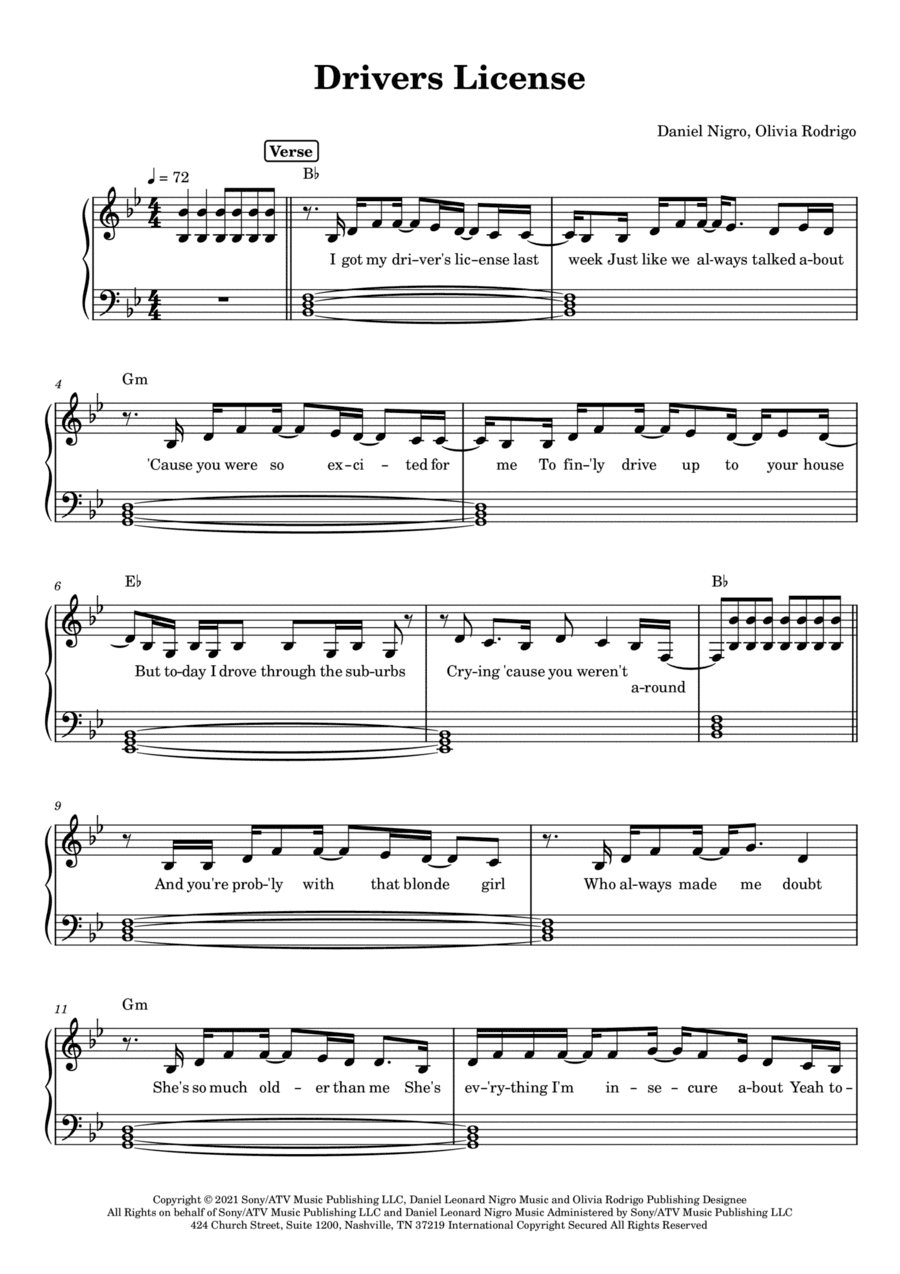 Drivers License (arr. Anacrusa)