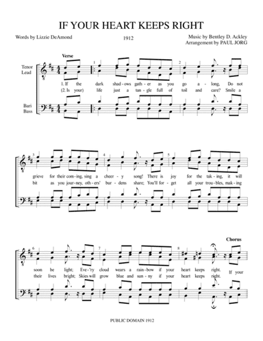 If Your Heart Keeps Right (arr. Paul A. Jorg)