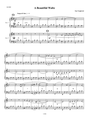 A Beautiful Waltz for Two Accordions