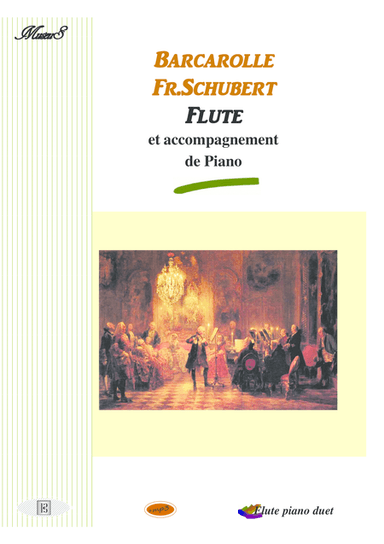 Barcarolle Flute piano duet de Schubert (arr. PianoSheetNow)