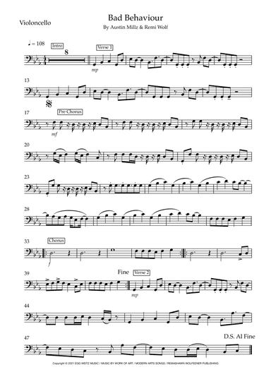 Bad Behavior (arr. Matt Luff)
