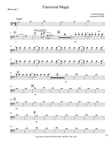 Universal Magic (arr. Daniel Bartholomew-Poyser)