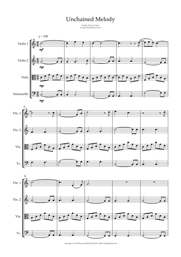 Unchained Melody (arr. Matthew pyeon)