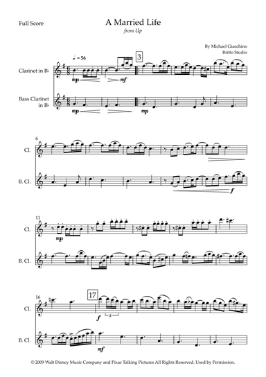 Married Life (arr. Fabio Britto)