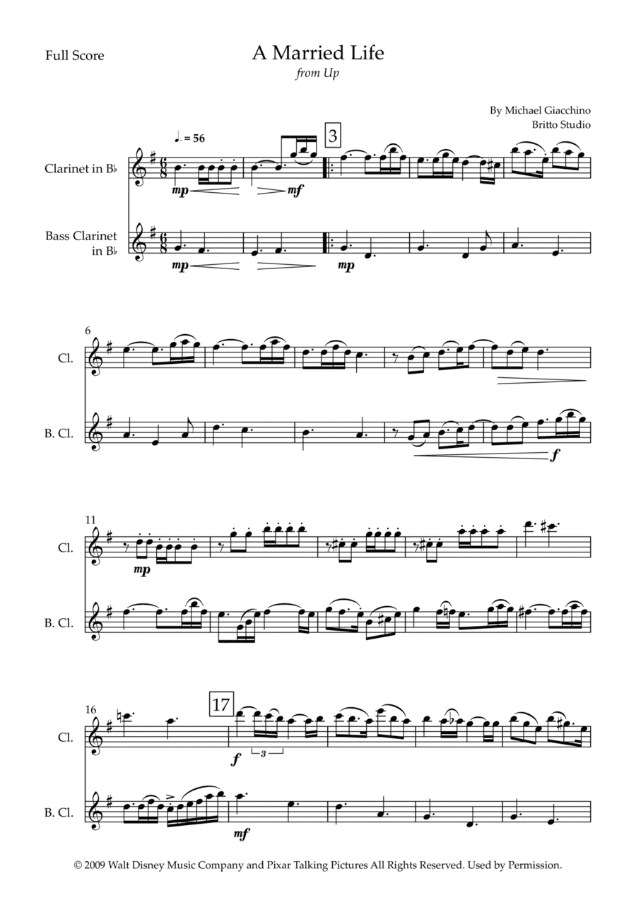 Married Life (arr. Fabio Britto)