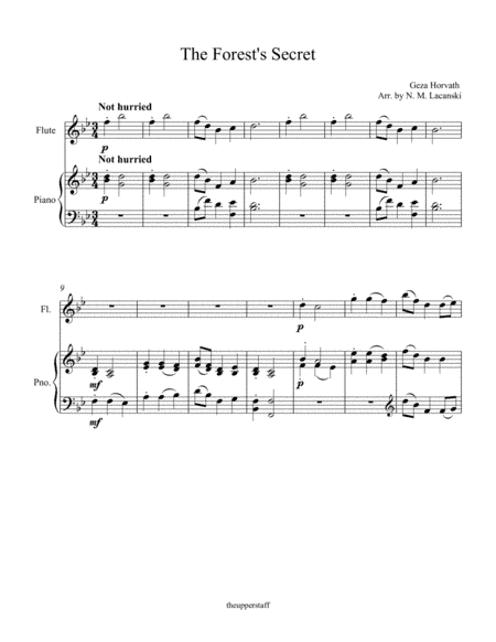 The Forest's Secret (arr. Nick Lacanski)