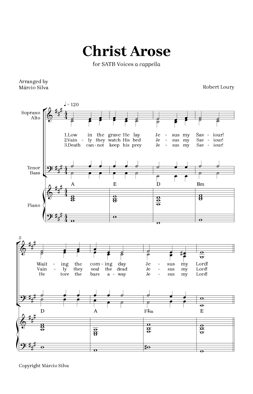 Christ Arose (arr. Márcio Silva)