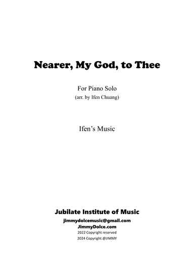 Nearer, My God, to Thee (arr. Christine Ifen Chen)