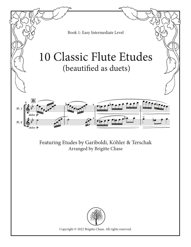10 Classic Flute Etudes (beautified as duets) Book 1 (arr. Brigitte Chase)